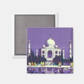 Agra ~ Taj Mahal Magneet (Voorkant / Achterkant)