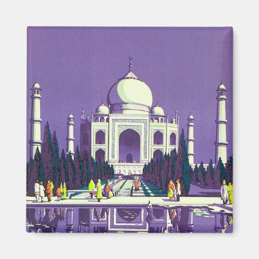 Agra ~ Taj Mahal Magneet (Voorkant)