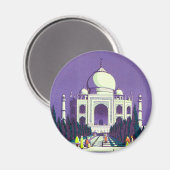 Agra ~ Taj Mahal Magneet (Voorkant / Achterkant)