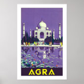Agra ~ Taj Mahal Poster (Voorkant)