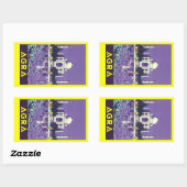 Agra ~ Taj Mahal Rechthoekige Sticker (Vel)