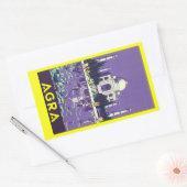 Agra ~ Taj Mahal Rechthoekige Sticker (Envelop)