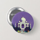 Agra ~ Taj Mahal Ronde Button 5,7 Cm (Voorkant /achterkant)