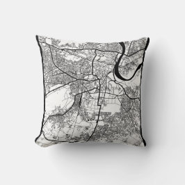 Agra Uttar Pradesh City Map Kussen