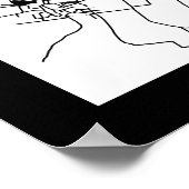 Agra Uttar Pradesh City Map Poster (Hoek)