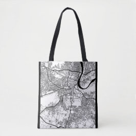 Agra Uttar Pradesh Stadkaart Tote Bag