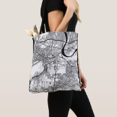 Agra Uttar Pradesh Stadkaart Tote Bag (Dichtbij)