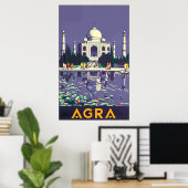 Agra, Vintage Poster (Thuiskantoor)