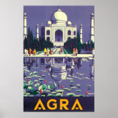 Agra Vintage Travel Poster (Voorkant)