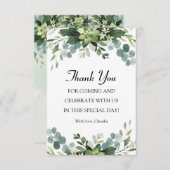 Agradecimientos estilo Verdor de la tarjeta Bedankkaart (Voorkant / Achterkant)