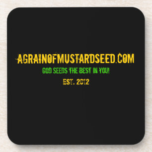 Agrainofmustardseed.com EST 2012 Bier Onderzetter