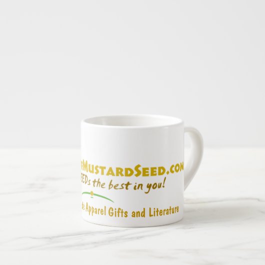 Agrainofmustardseed.com Logo Espresso Kop (Voorkant rechts)