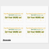 Agrainofmustardseed.com Rechthoekige Sticker (Vel)