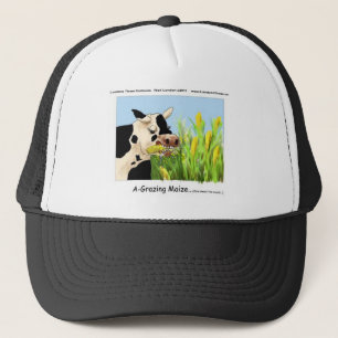 Agrazing Maize (Funny Koe geeft Kaarten T - shirts Trucker Pet