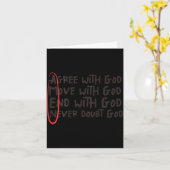 Agree With God Move With God End With God Never Do Kaart (Gele Bloem)