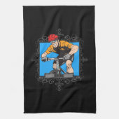 Agressief fietsen theedoek (Verticaal)