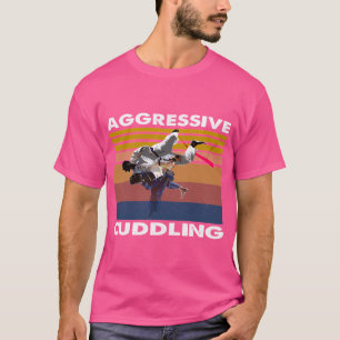 Agressief knuffelen Jiu Jitsu MMA T-shirt
