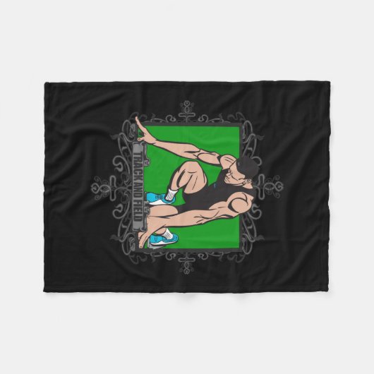 Agressief spoor en veld fleece deken (Voorkant (Horizontaal))