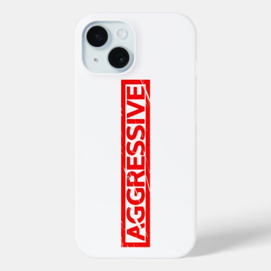 Agressief stempel Case-Mate iPhone case (Achterkant)