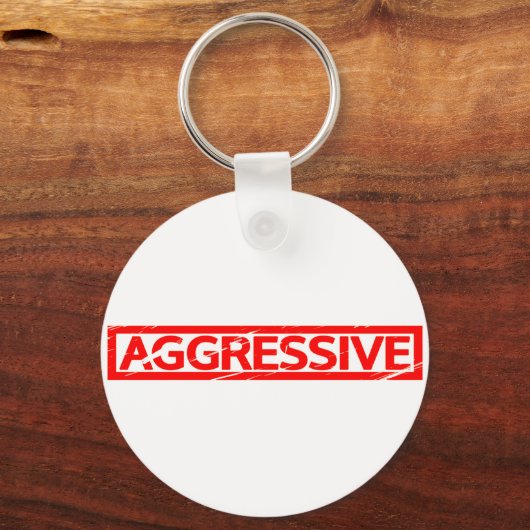 Agressief stempel sleutelhanger (Voorkant)