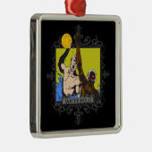 Agressief waterpoo metalen ornament (Rechts)