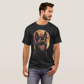 Agressieve Dobermann Vollemaan T-shirt (Voorkant volledig)