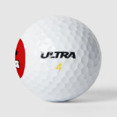 Agressieve golfbal golfballen (Logo)