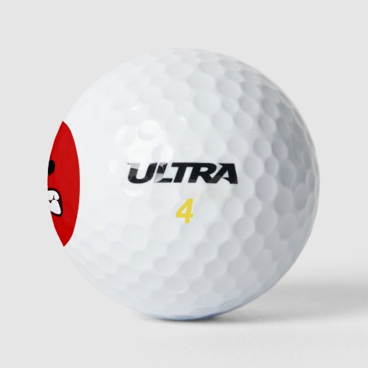 Agressieve golfbal golfballen (Logo)