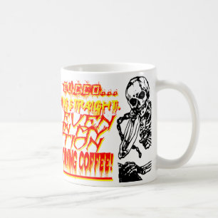 Agressieve Morning Coffee Mok met skeletten