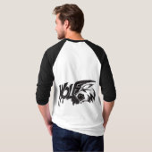 Agressieve Scorpion een honkbal T-shirt (Achterkant volledig)