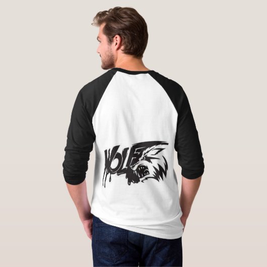 Agressieve Scorpion een honkbal T-shirt (Achterkant volledig)