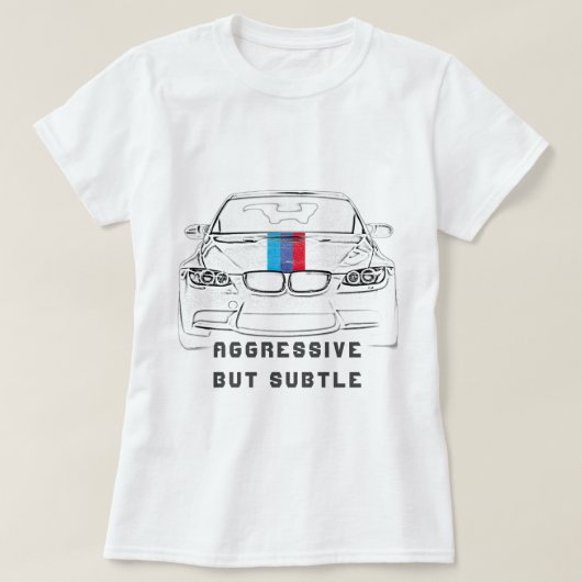 Agressieve, stijlvolle auto's voor T-shirt (Design voorkant)