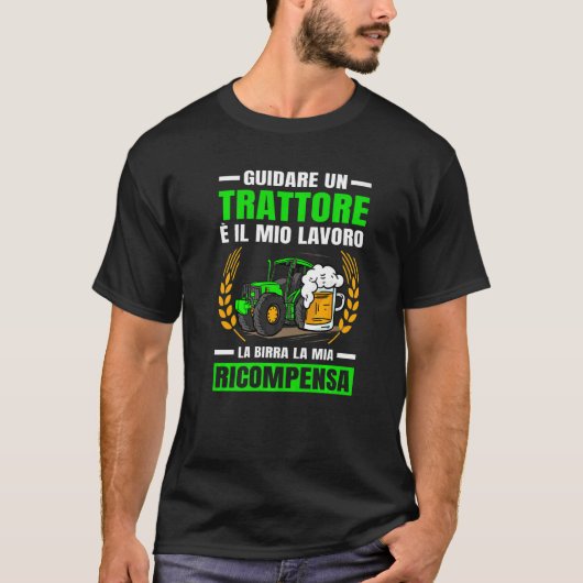 Agriculture Beer My Tractor Reward Premium T-shirt (Voorkant)