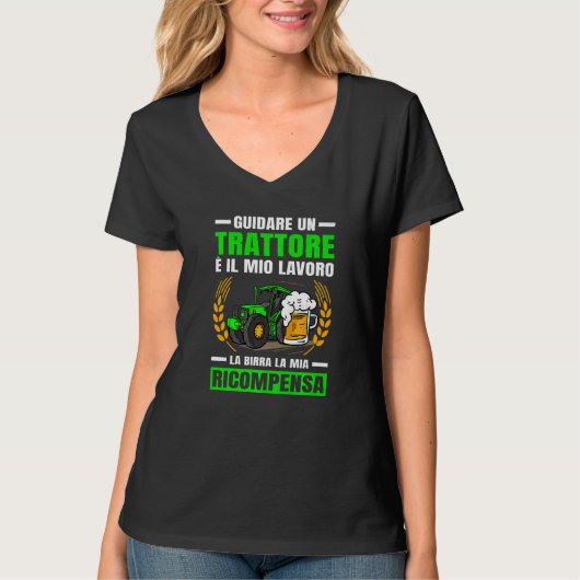 Agriculture Beer My Tractor Reward Premium T-shirt (Voorkant)