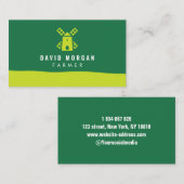 Agriculture Farmer Boerderij Logo Visitekaartje (Voorkant / Achterkant)