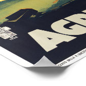 Agrigento Italiaans Poster voor oldtimers (Hoek)