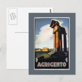 Agrigento  Italiaans reisbureau Briefkaart (Voorkant / Achterkant)