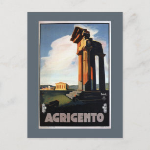 Agrigento Italiaans reisbureau Briefkaart