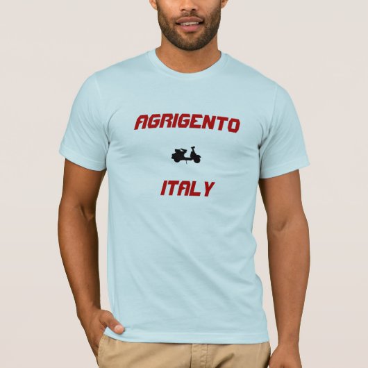 Agrigento, Italiaanse scooter T-shirt (Voorkant)