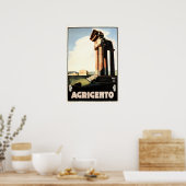 AGRIGENTO Sicilië -Italiaanse vallei van Temples Poster (Keuken)