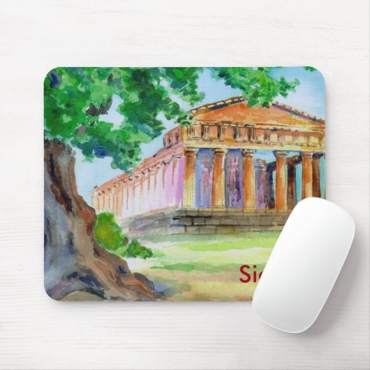 Agrigento Sicilië Muismat (Met muis)