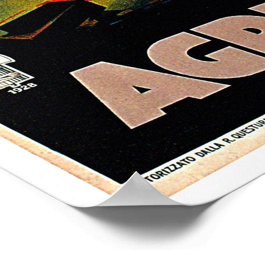 Agrigento Sicilië - Reiskunst Poster (Hoek)