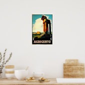 Agrigento Sicilië - Reiskunst Poster (Keuken)