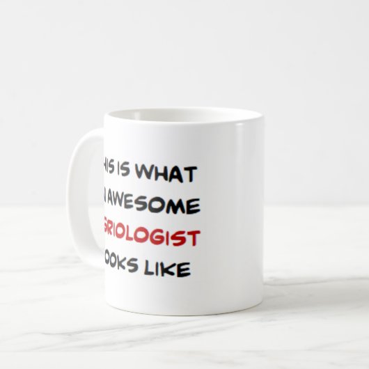 agrioloog, geweldige koffiemok (Voorkant links)