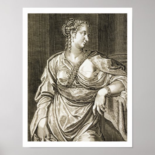 Agrippina-vrouw van Tiberius (graving) Poster (Voorkant)