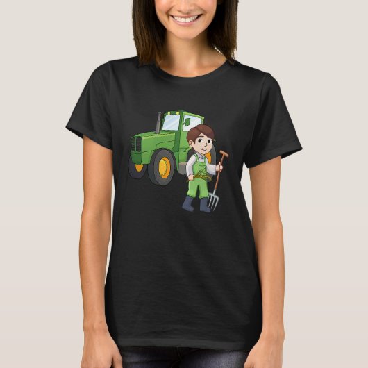 Agronomist tractor agriculture tractor driver farm t-shirt (Voorkant)