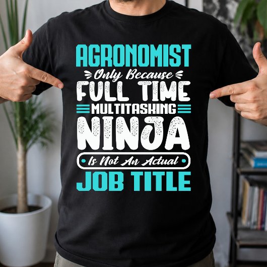 Agronoom Beroepsnaam Professioneel Grappige Agrono T-shirt