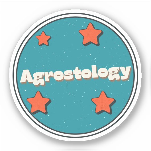 Agrostologie Sticker (Voorkant)