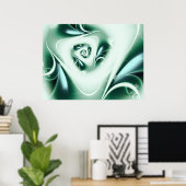 Agua Abstracte Art Poster (Thuiskantoor)