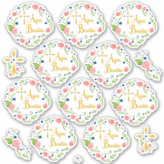 Agua Bendita Sticker (Voorkant)